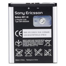 Аккумулятор Sony Ericsson BST-40