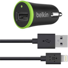 Автомобильное зарядное устройство Belkin 2.1A + Lighting