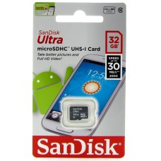 Карта памяти MicroSDHC 32Gb 10Class UHS-1 SanDisk Ultra